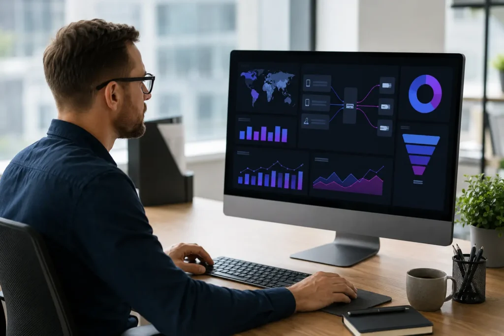 Publisher using Smartlink technology to match website traffic with relevant CPA offers across devices and GEOs