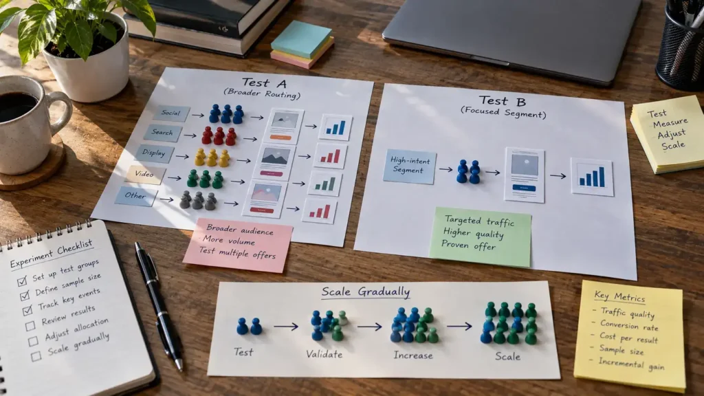 Affiliate tracking audit reviewing postbacks, SubIDs, attribution paths, traffic quality, and fraud checks