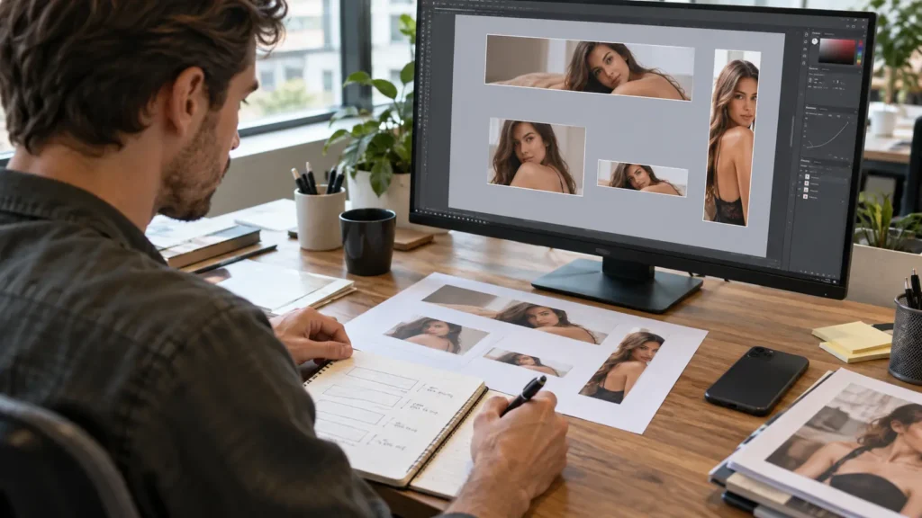 Static dating banner creatives adapted across desktop, mobile, and responsive display advertising placements